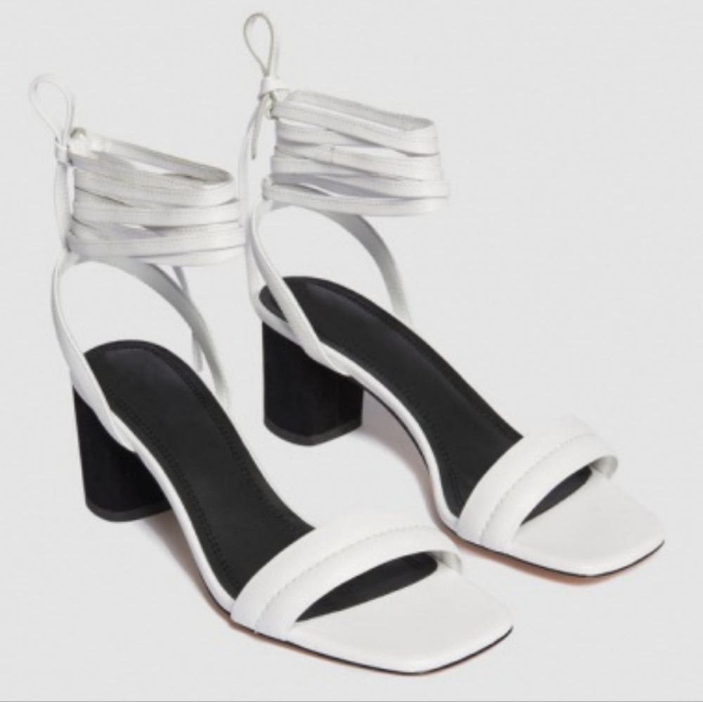 Sandro one strap tied sandals
